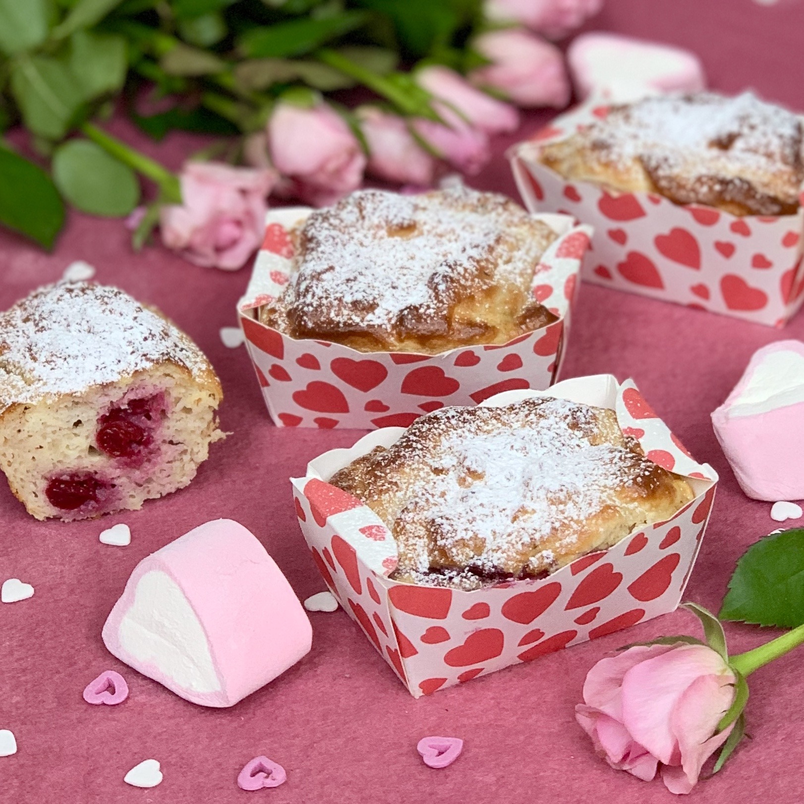 Leichte Kirsch-Muffins - selbstkreiert