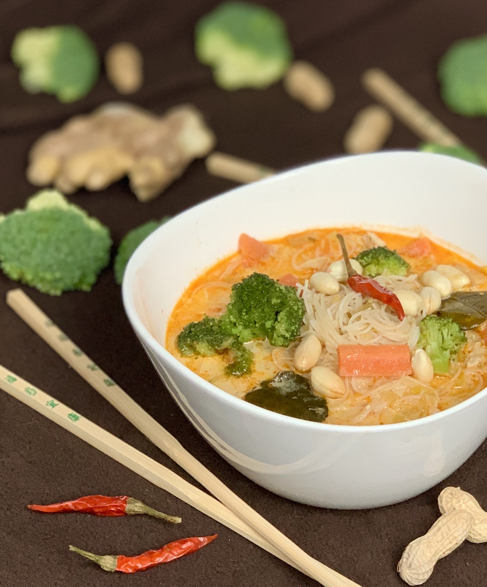 Thailändische Nudel Suppe - selbstkreiert