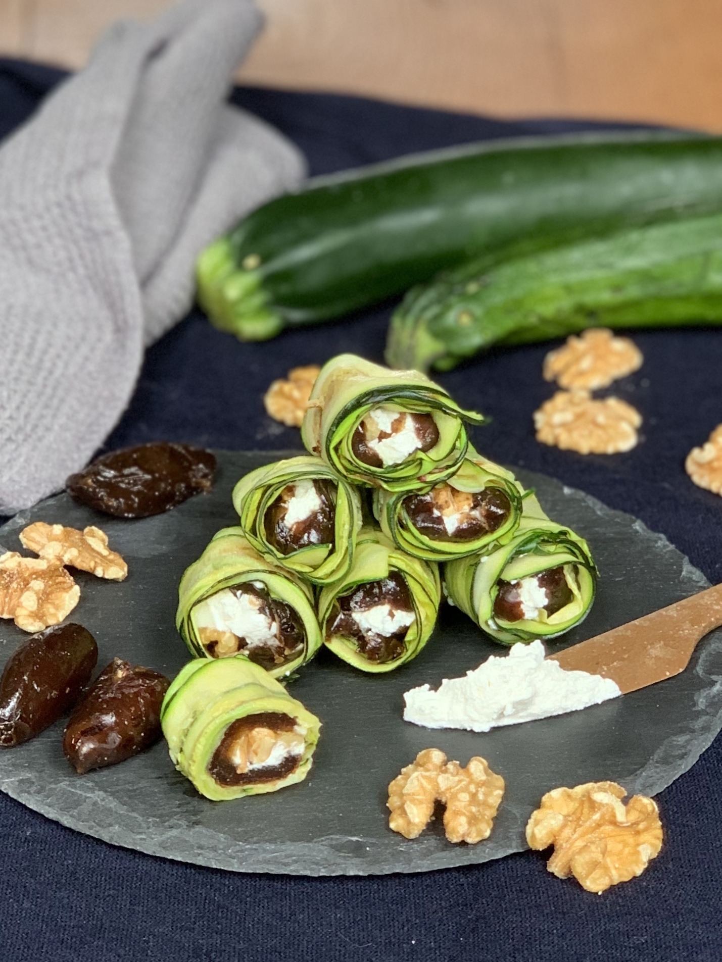 Zucchini Röllchen - selbstkreiert